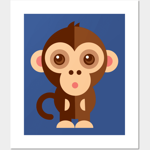 Cartoon Monkey Wall Art by skstring